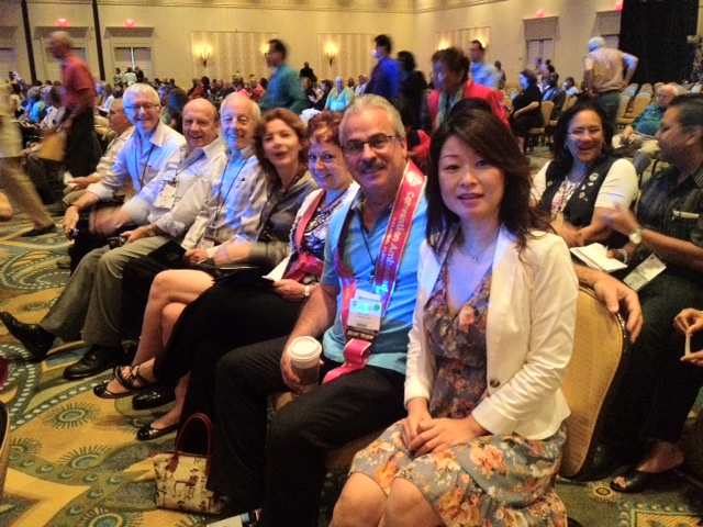 Yan with fellow District 60 members at the International Conference in Orlando-2012